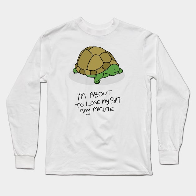 Grumpy Turtle Long Sleeve T-Shirt by grumpyanimals